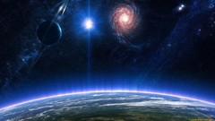 Stars planets outer space digital art