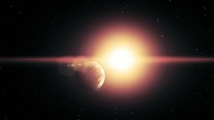 Stars planets outer space digital art