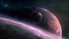 Stars planets science fiction outer space qauz spacescape