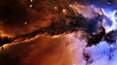 Stars planets skies duplicate galaxies outer space Eagle Nebula 