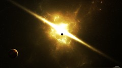 Stars planets supernova artwork