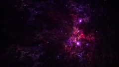Stars purple glow outer space
