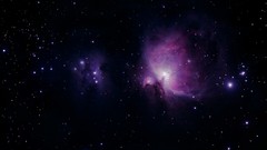 Stars purple outer space