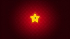 Stars red abstract Mario video games