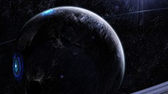 Stars rings planets outer space