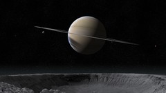 Stars rings planets outer space digital art