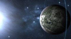 Stars rings planets science fiction outer space