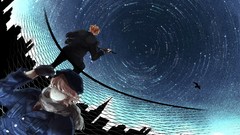 Stars Russia USA fences axis powers hetalia night sky anime 