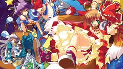 Stars Shoes Anime ghost TV white hair red eyes anime girls 