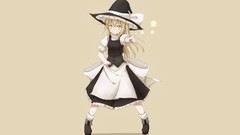 Stars Shoes dress socks blondes blush smiling long hair anime 