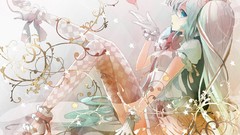 Stars Shoes Hearts gloves Ribbons sitting fashion bows skirts 