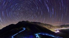 Stars skyscapes long time exposure
