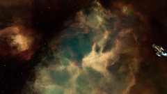 Stars spaceships vehicles nebulae futuristic