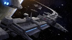 Stars star wars planets spaceships science fiction outer space 