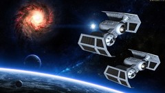 Stars star wars planets spaceships science fiction outer space 