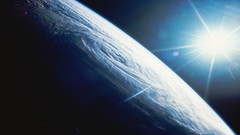 Stars sun Earth outer space