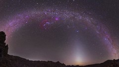 Stars sun moon Milky Way skyscapes