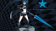 Stars text weapons Anime scars navel Shorts gloves coat lance 