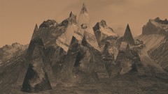 Stars triangles mount outer space digital art carolina nino