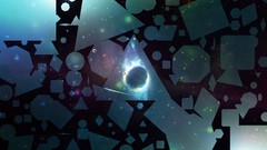 Stars triangles shapes planets outer space