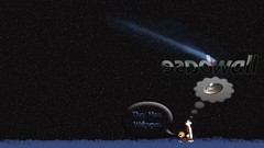 Stars UFO funny calvin and hobbes Starry Night shooting star 