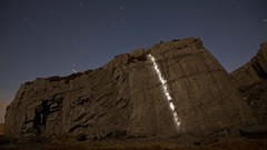 Stars waterfalls rocks