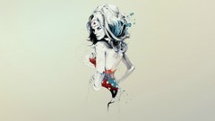 Stars white ass Wonder Woman comics American long hair dc 