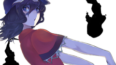 Stars white background hats Undead zombies blue eyes short hair 