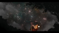 Stars white hair Swords anime girls skies touhou inubashiri 