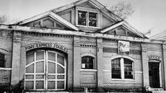 Station pony Missouri grayscale