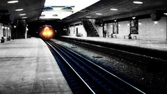 Station selective coloring multiscreen trains