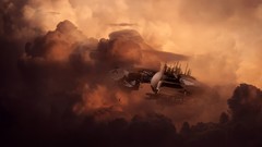 Station star wars Jupiter spaceships outer space