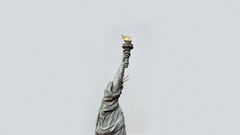 Statue of Liberty minimalistic Simple Background