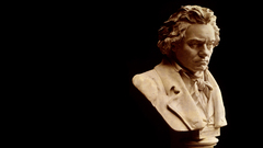 Statues black background