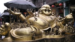 Statues Bronze laughing gautama buddha