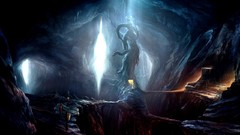Statues caves fantasy art