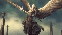 Statues lance angels