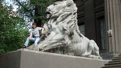 Statues Lions historic kyiv