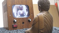 Statues TV Buddha television artwork Nam June Paik