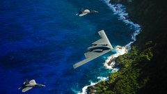 Stealth bomber planes B-2