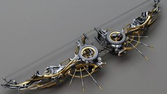 Steampunk cgi artistic bow (weapon) Compound Bow