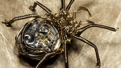 Steampunk clockwork spiders arachnids