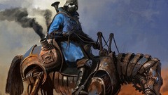 Steampunk fantasy art drowing