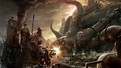 Steampunk fantasy art science