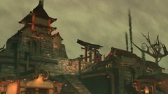 Steampunk Japanese architecture renders