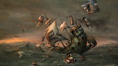 Steampunk machinarium science fiction