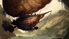 Steampunk technics fantasy art