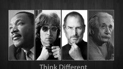 Steve Jobs Albert Einstein martin luther king John Lennon think 