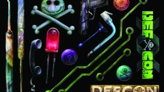 Stickers hacking artwork Defcon (Hacking Conference)