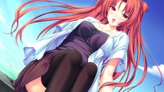 Stockings anime girls magus tale low-angle shot Elda